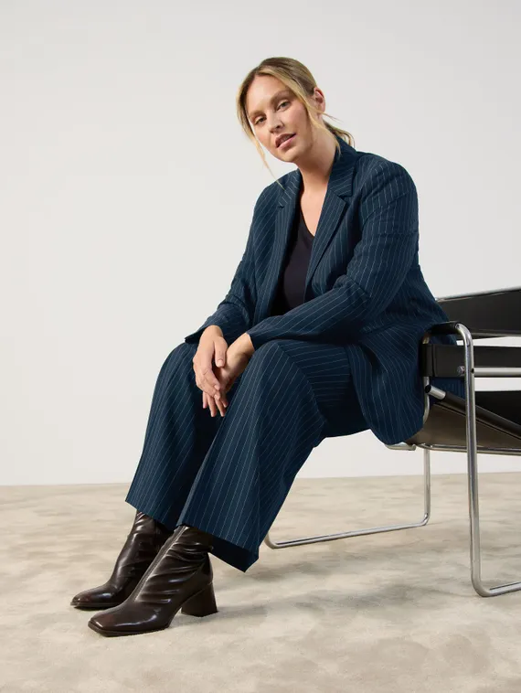 SAMOON Пиджак в полоску