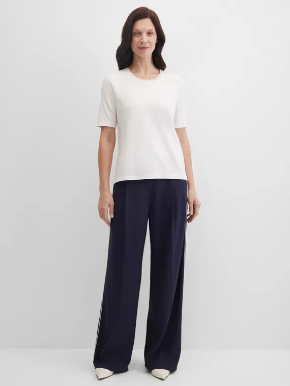 GERRY WEBER Футболка прямого кроя белая