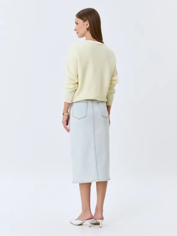 BULMER Джинсовая юбка с лампасами