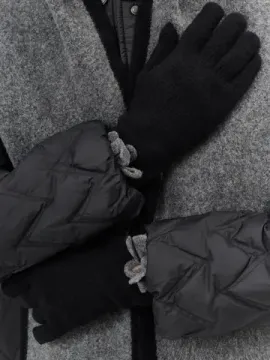 BULMER Вязаные перчатки с контрастной отделкой