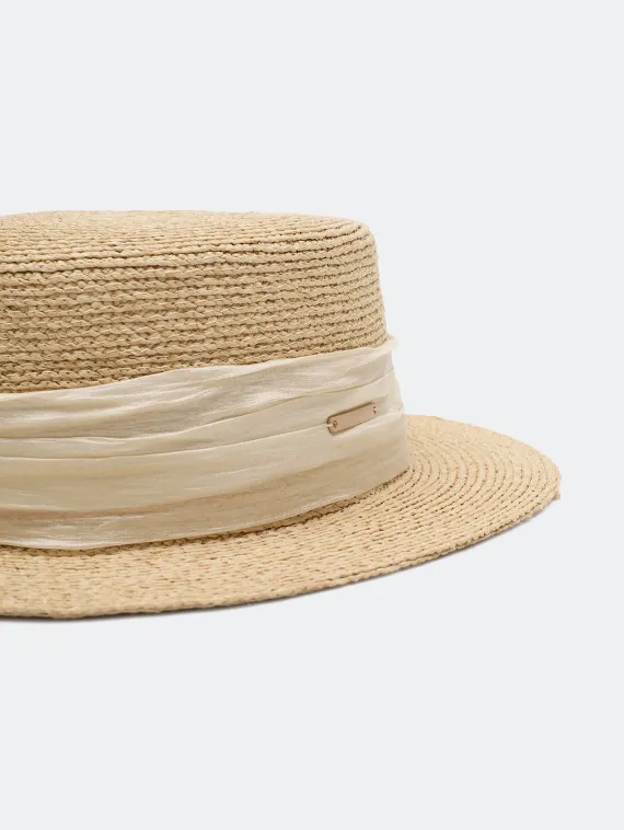 BULMER Шляпа-канотье с декоративной лентой