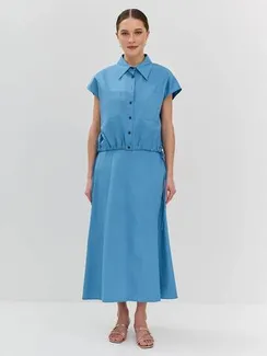 BULMER Юбка-трапеция хлопковая