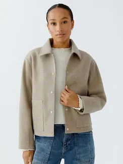 Oui Куртка из ткани с шерстяным эффектом