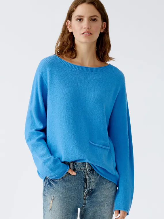 Oui Свитер бесшовный из смеси шерсти