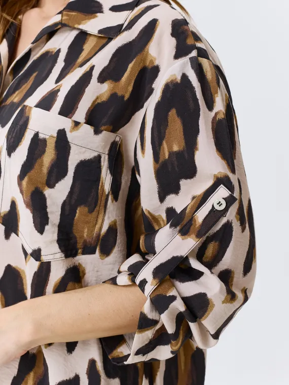 BULMER Блуза с анималистичным принтом