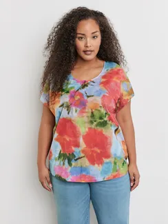 SAMOON Блуза с цветочным принтом