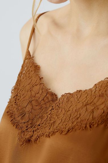 Oui Топ кружевной