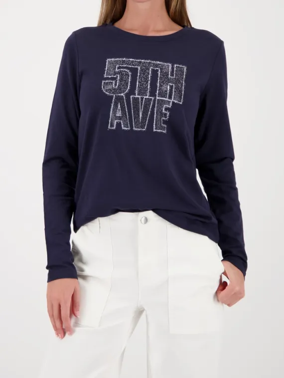 MONARI Лонгслив со стразами