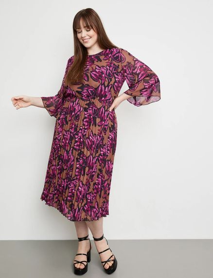 SAMOON Платье с плиссированной юбкой