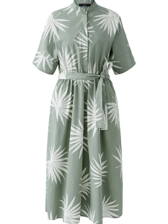 Oui Платье из хлопкового поплина