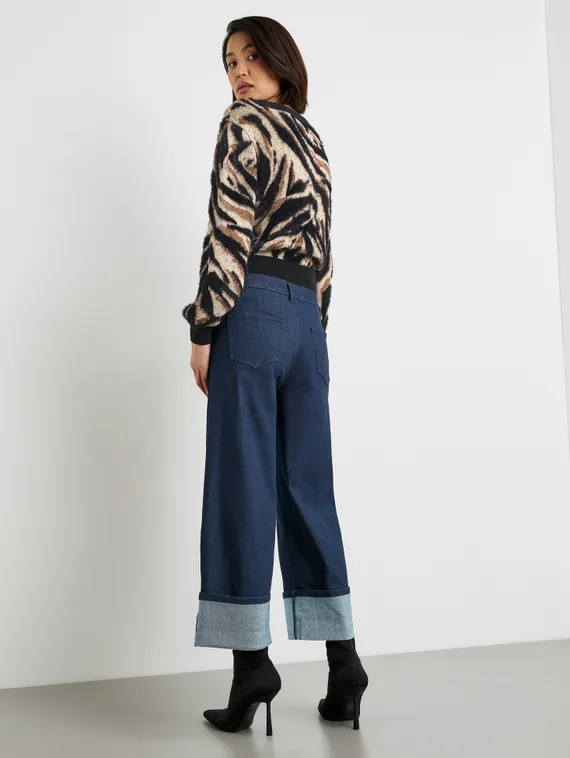 TAIFUN Кюлоты джинсовые