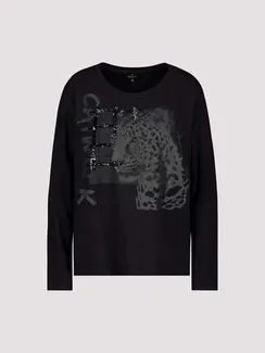 MONARI Футболка с принтом и пайетками