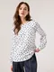 TAIFUN Блуза с принтом в горошек