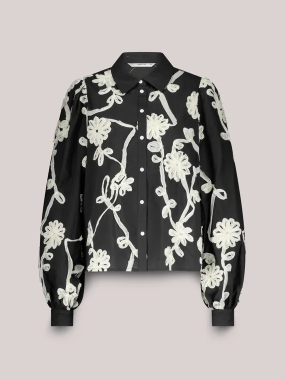 SUMMUM Блузка с цветочной лентой