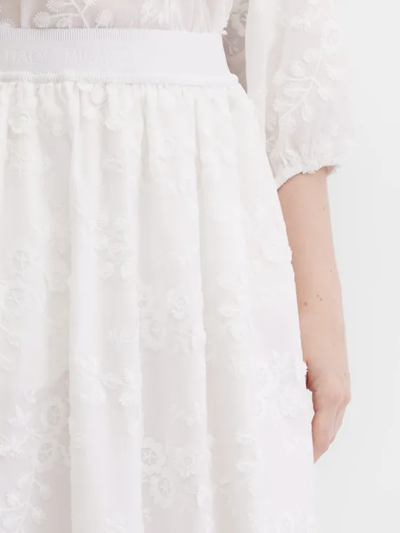 Elisa.and.me Юбка с цветочной вышивкой