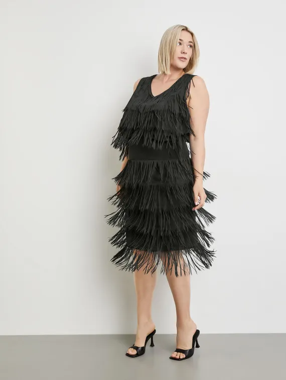 SAMOON Юбка с бахромой