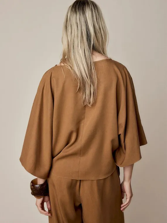 SUMMUM Топ с широкими рукавами