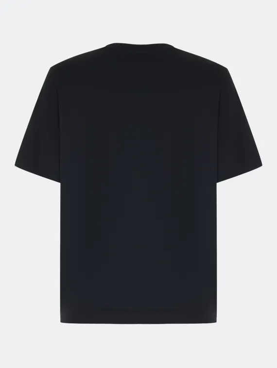 BULMER Черная футболка со шрифтовым принтом