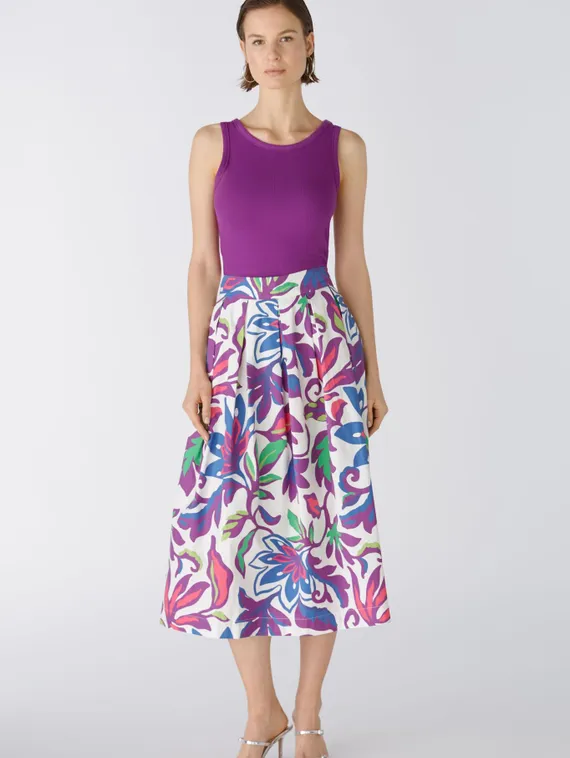 Oui Юбка с цветочным принтом