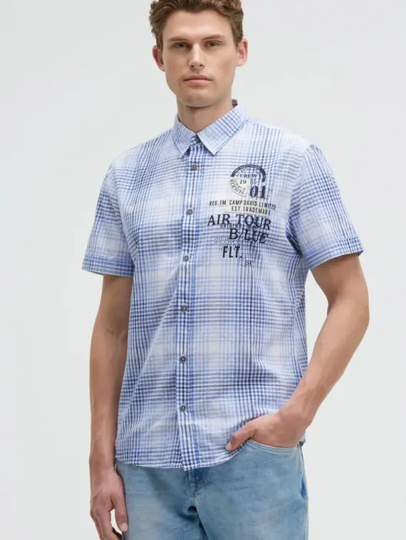CAMP DAVID Рубашка в клетку