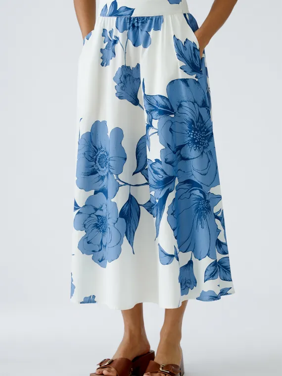 Oui Юбка с цветочным принтом