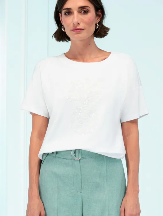 BIANCA Футболка с пайетками