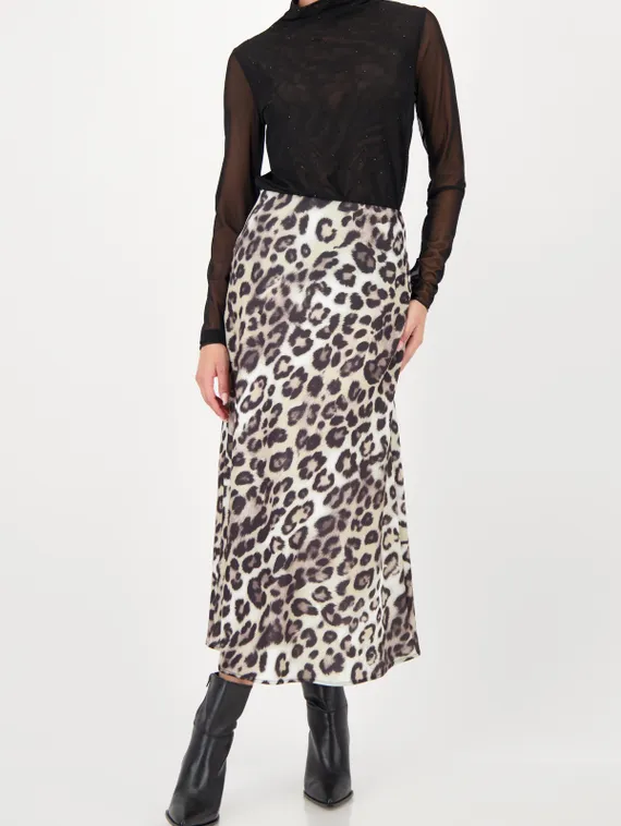 MONARI Юбка с леопардовым принтом