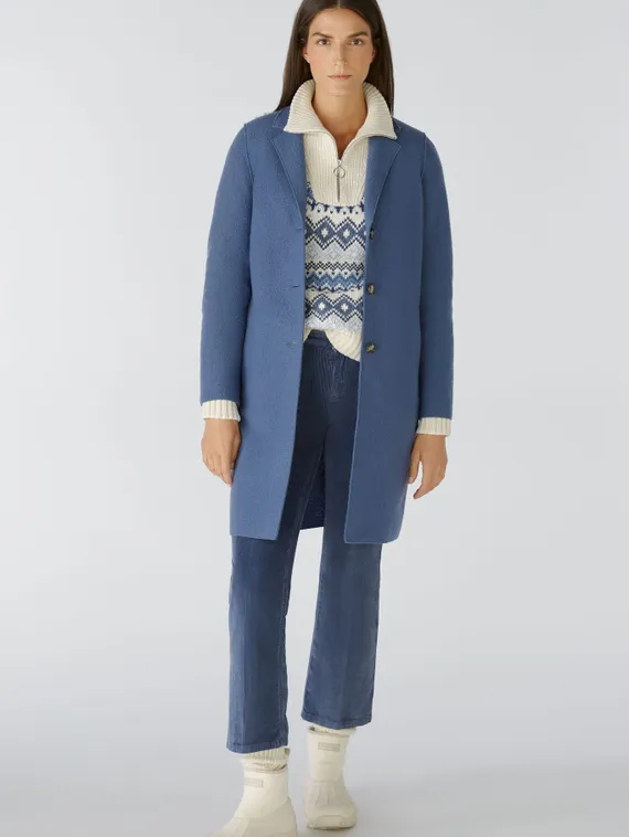 Oui Пальто из шерсти