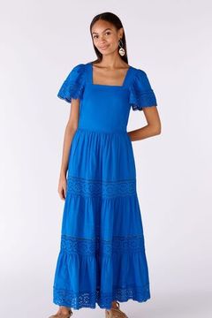 Oui Платье с вышивкой