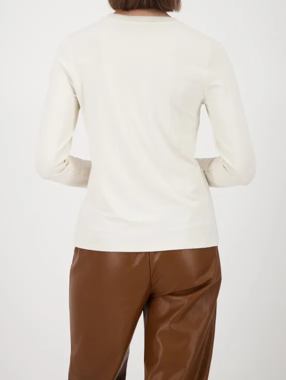 MONARI Лонгслив с вязаным воротником