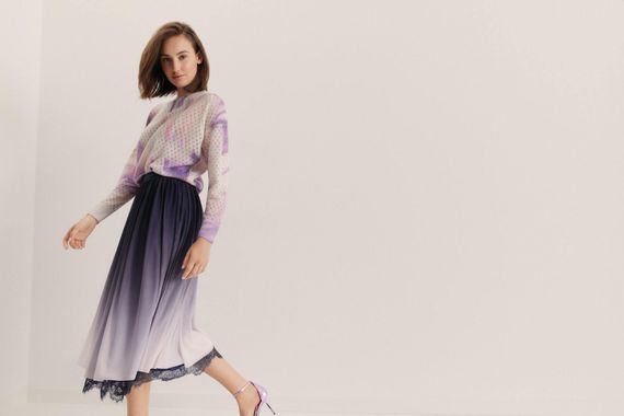 TAIFUN Юбка с кружевом