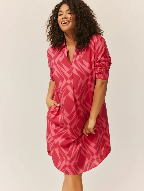 SAMOON Платье с графическим принтом