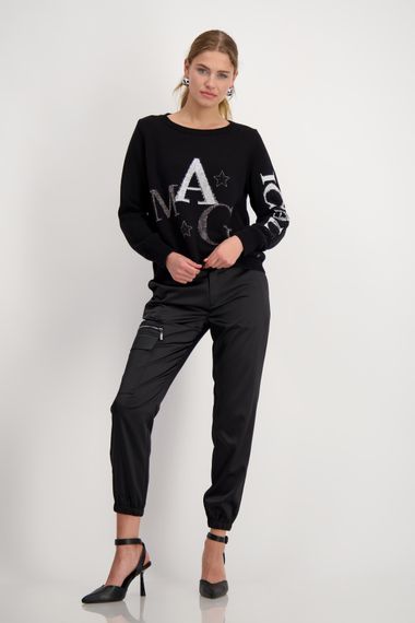 MONARI Джемпер с буквами из стразов