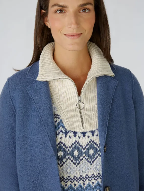 Oui Пальто из шерсти