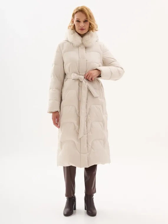 BULMER Пуховик с мехом песца