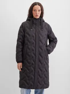 SOUL4ME Пальто стеганое с капюшоном