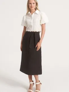 UNQ Юбка из смесового тенселя