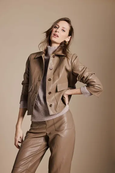 CATNOIR Короткая куртка из экокожи