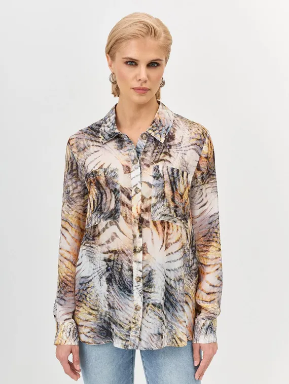 BULMER Блузка с анималистичным принтом