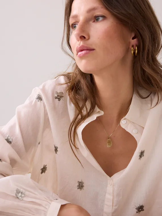 SUMMUM Блузка с пайетками