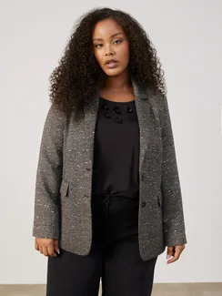 SAMOON Пиджак с пайетками