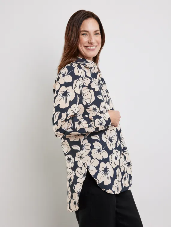 GERRY WEBER Рубашка с цветочным принтом