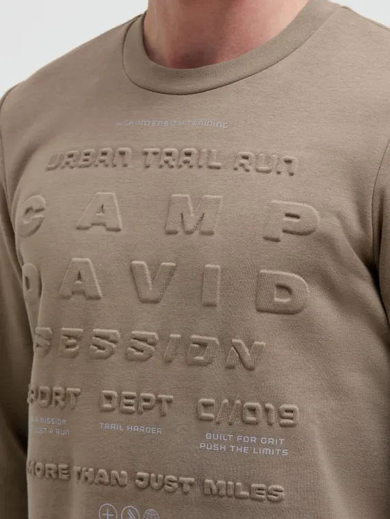 CAMP DAVID Толстовка с рельефным рисунком