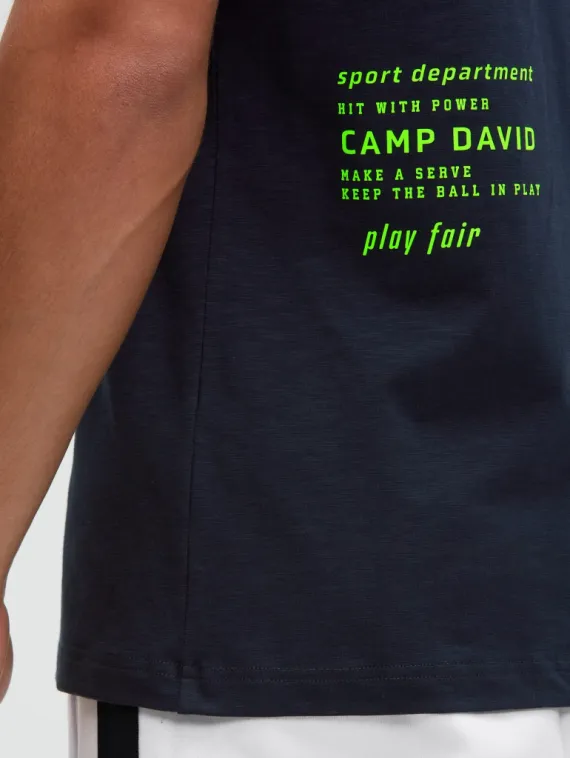CAMP DAVID Футболка с мини-принтом