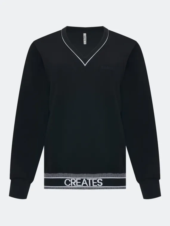 BULMER Свободный джемпер с шрифтовым узором