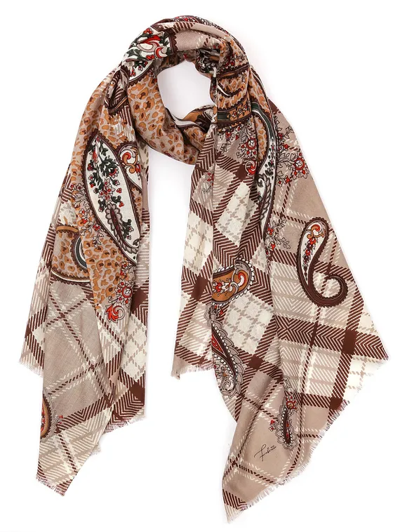 FABRETTI Женский шарф 100% шерсть