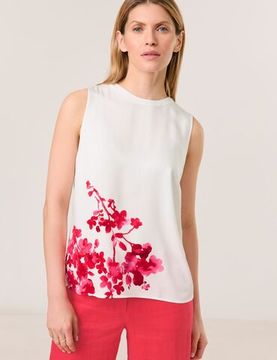 TAIFUN Топ с цветочным принтом