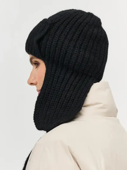 BULMER Шапка-ушанка черная