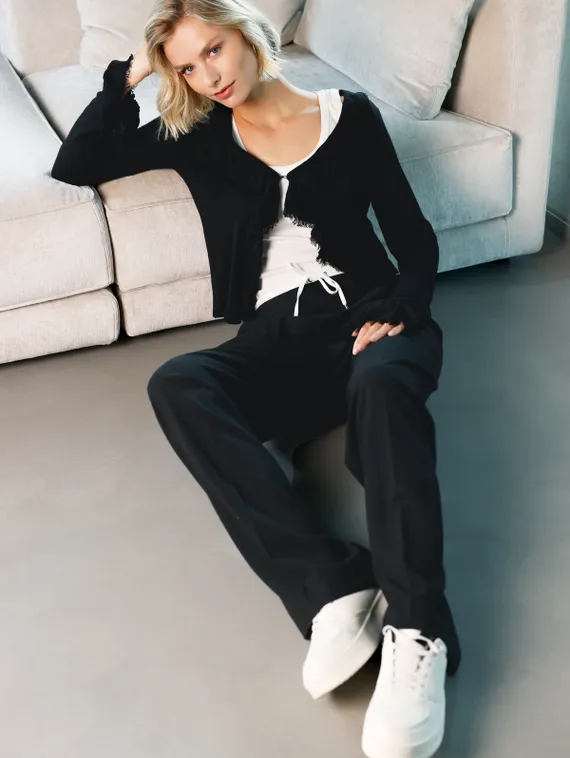 MONARI Брюки широкие черные