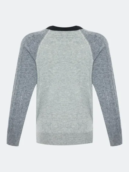 BULMER Джемпер в стиле колор-блок с шерстью